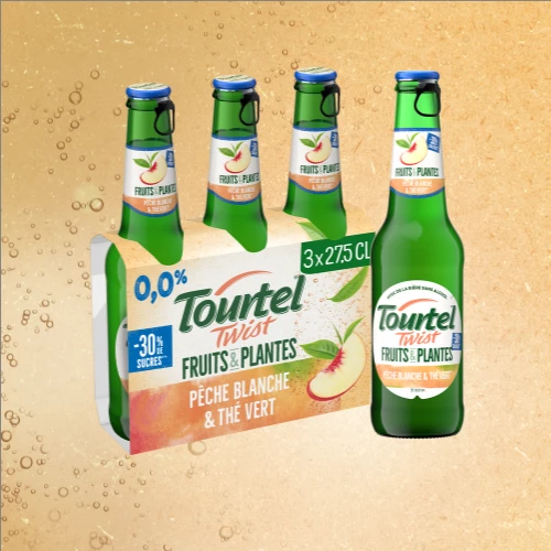 Pack Tourtel Twist Fruits & Plantes Pêche Blanche & Thé Vert